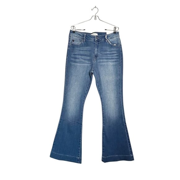 KanCan Women's Roxanne High Rise Flare Jeans Medium Wash - Sz 15/31 - NWT - Picture 2 of 8